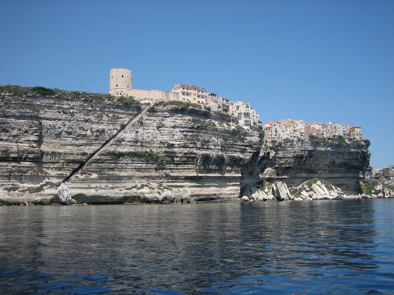 bonifacio sea cliffs free photo