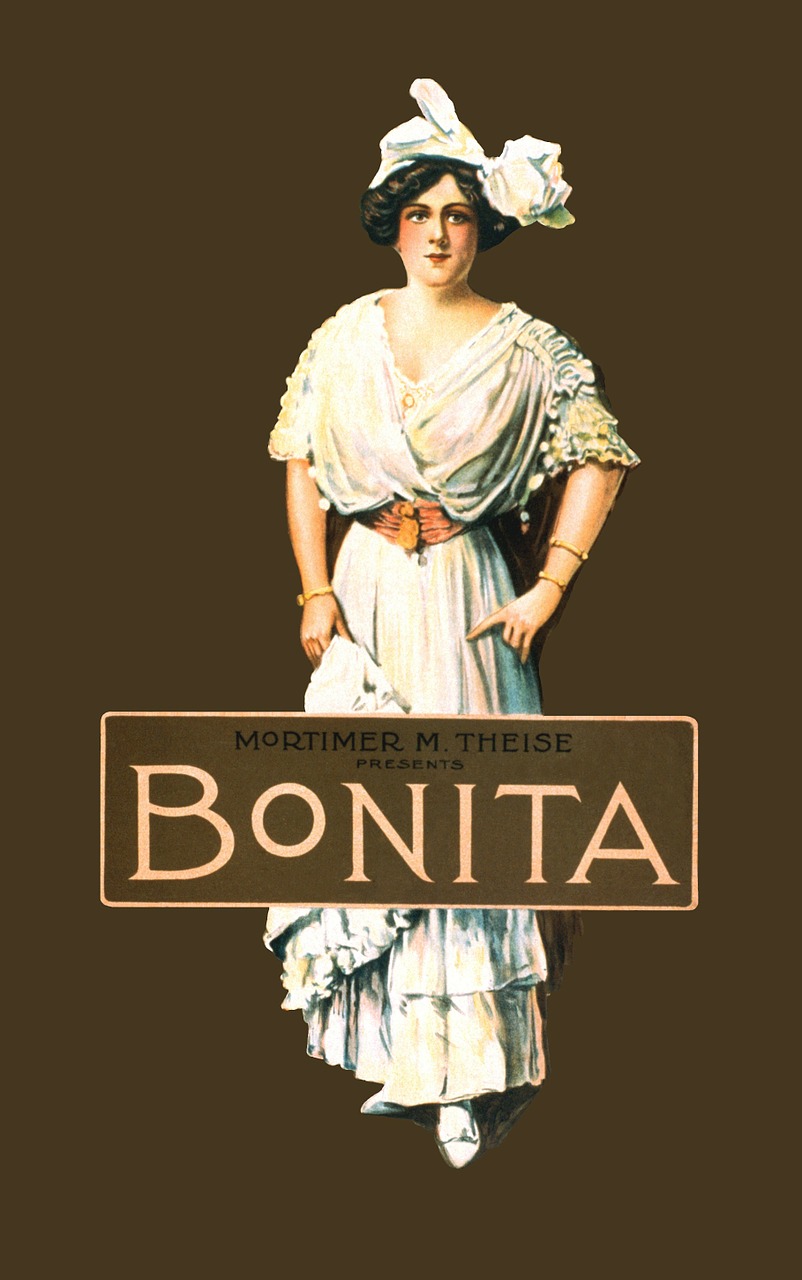 bonita vintage poster free photo