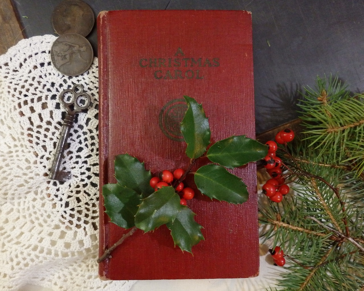 book old christmas free photo