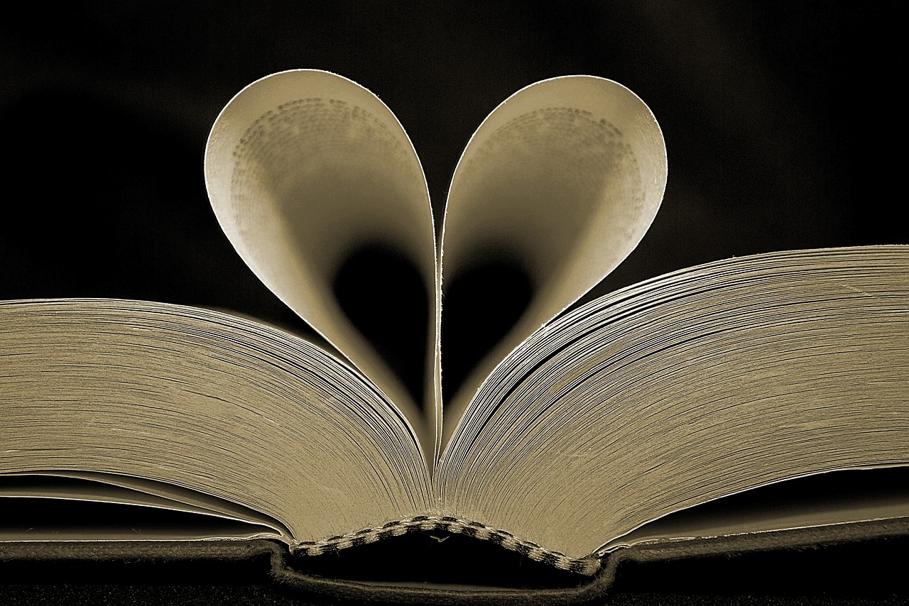 book heart love free photo