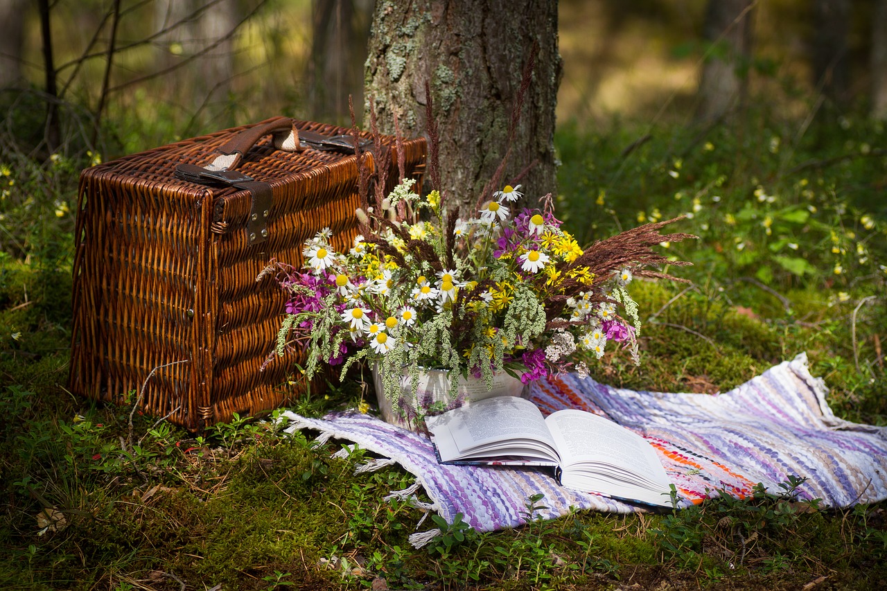 book flowers forest free photo