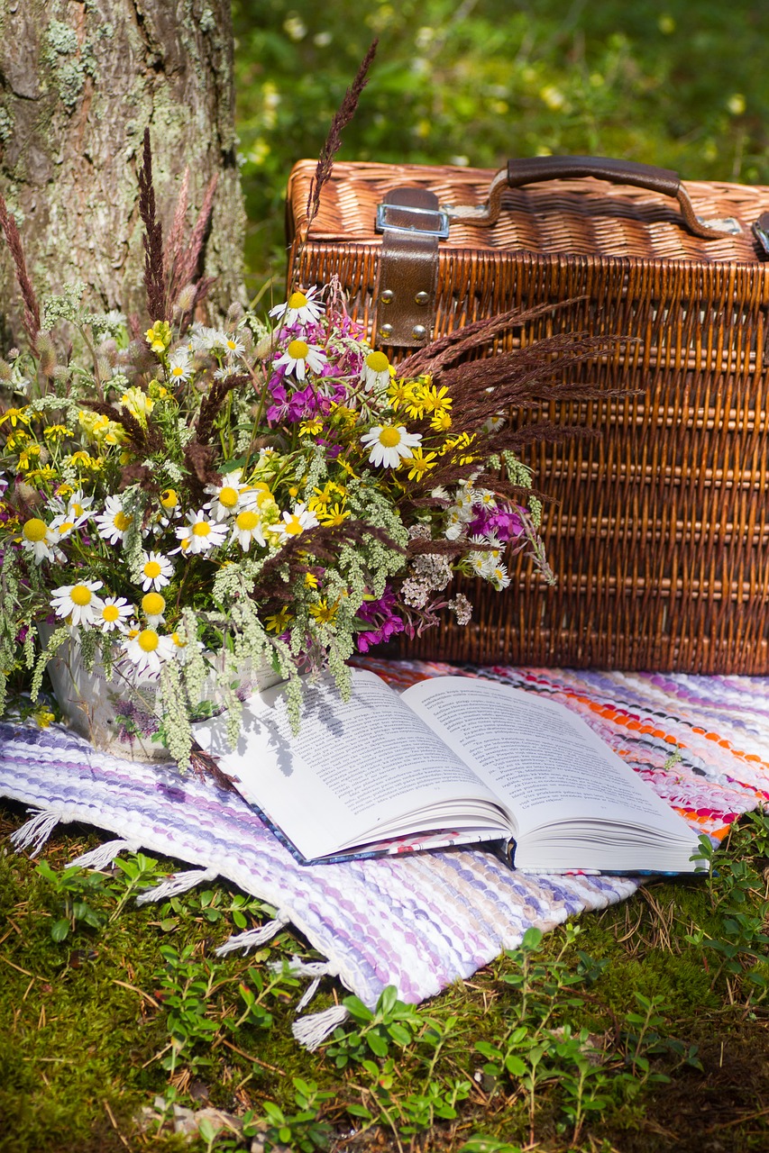 book flowers forest free photo