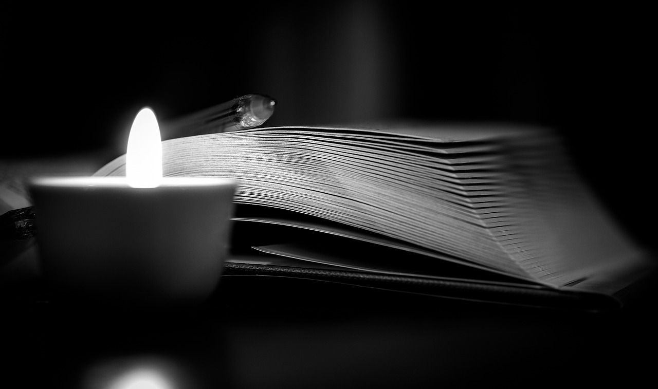 book candle darkness free photo