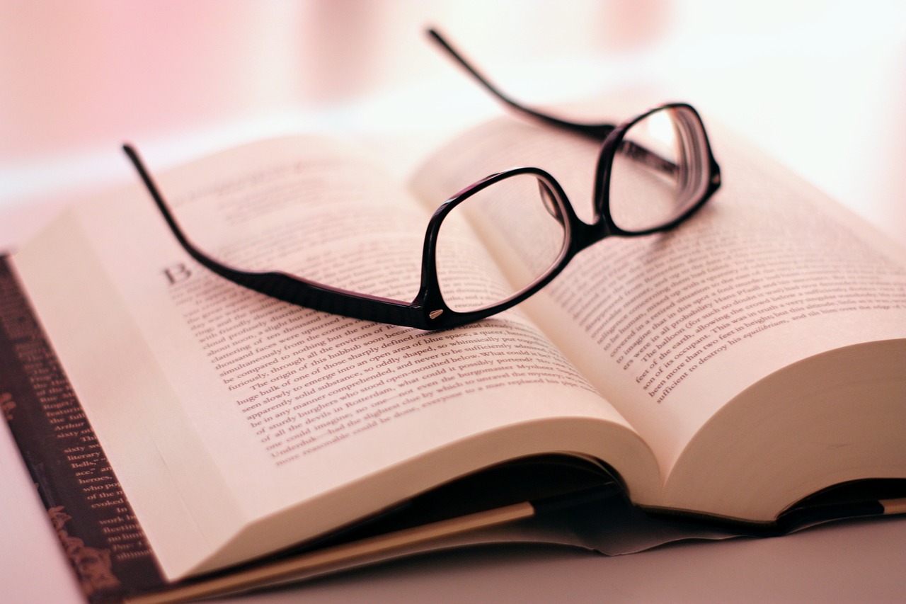 book  glasses  read free photo
