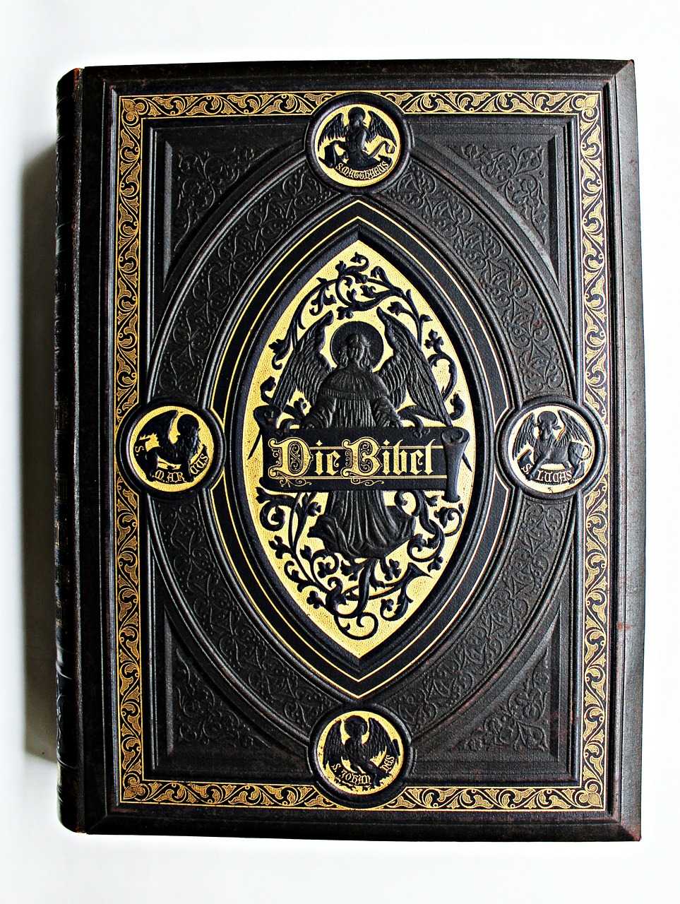 book bible leather-bound free photo