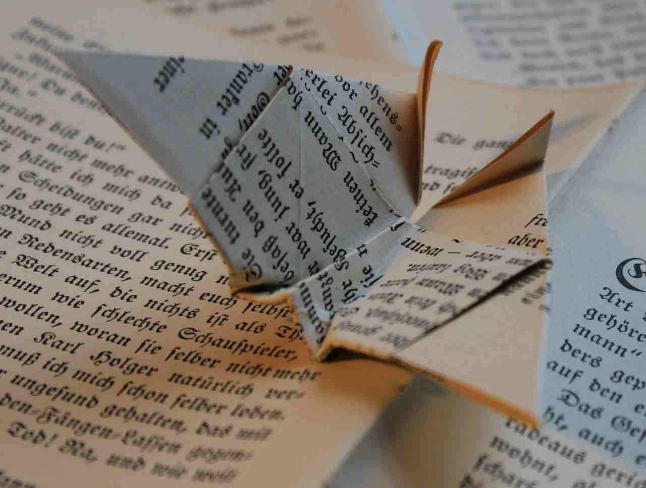 book origami paper free photo