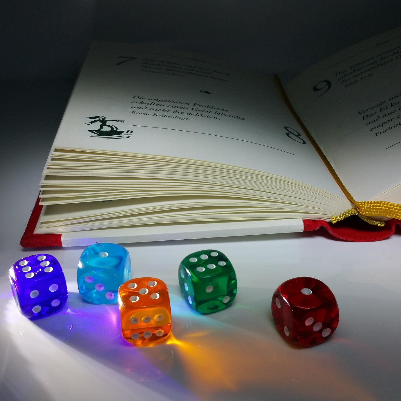 book luck lucky dice free photo