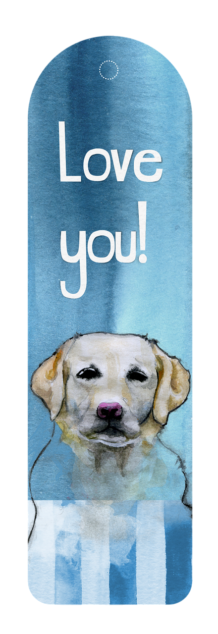 bookmark dog stationary free photo