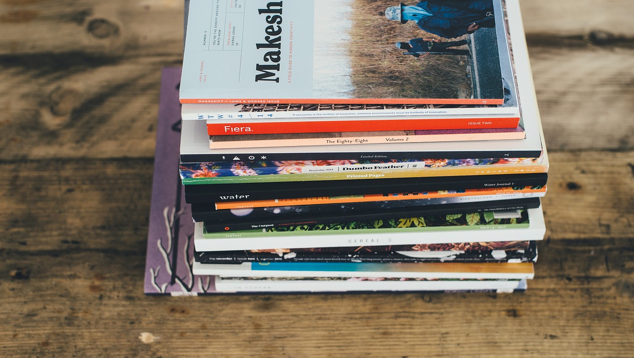 books stacked table free photo