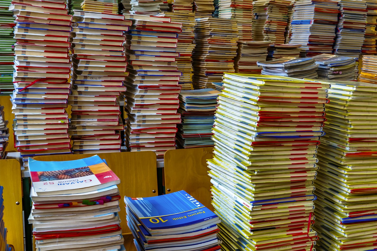 books book stack books pile free photo
