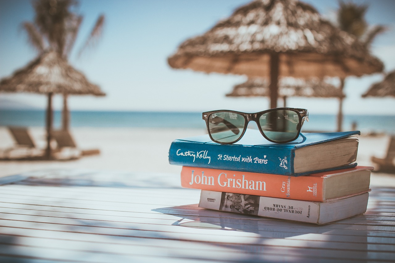 books reading beach free photo