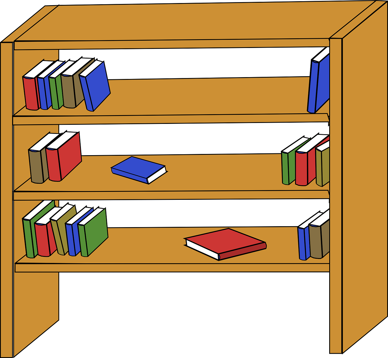bookshelf bookcase wooden free photo