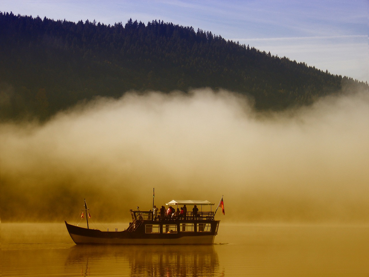 boot ferry black forest free photo