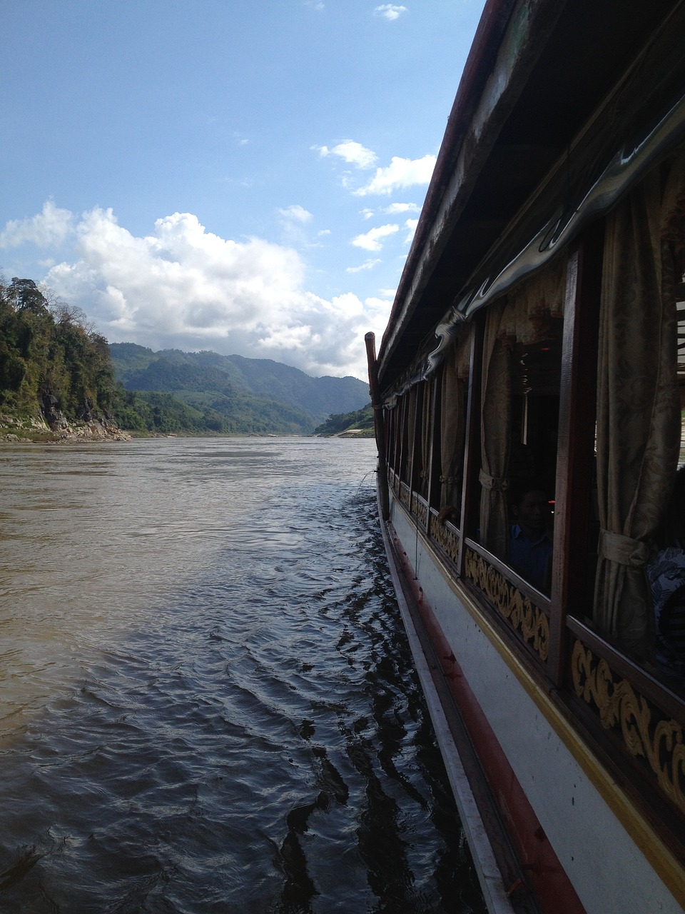 boot mekong river laos free photo