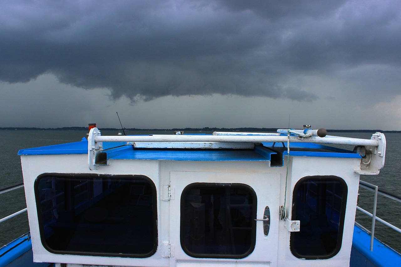 boot storm clouds free photo