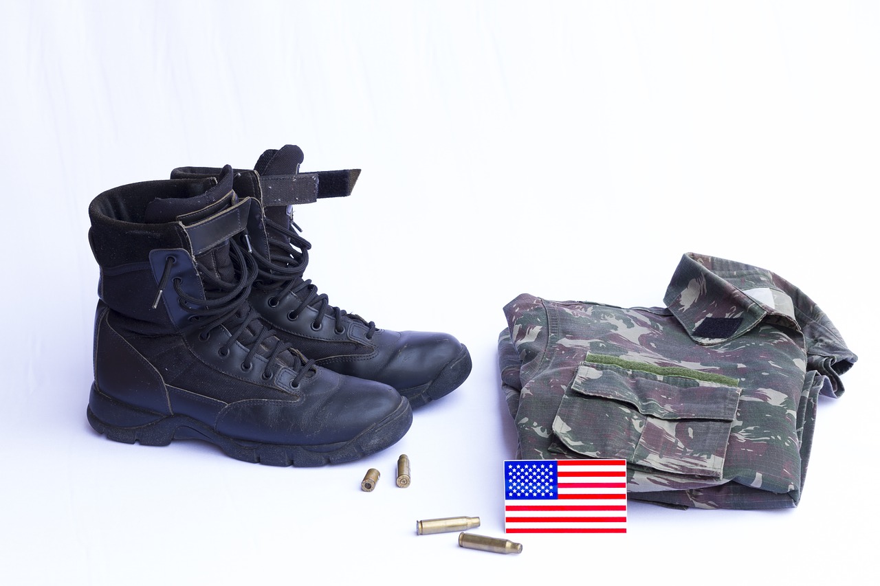 boots military uniform flag uses free photo