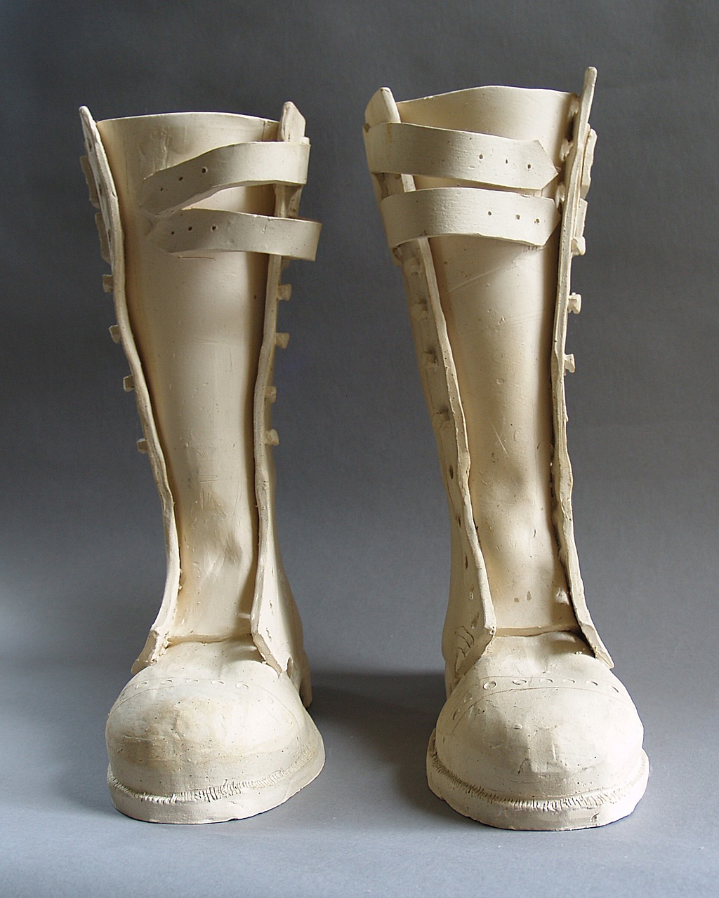 boots ceramic sculpture free photo