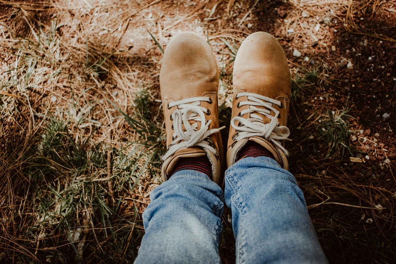 boots brown forest free photo