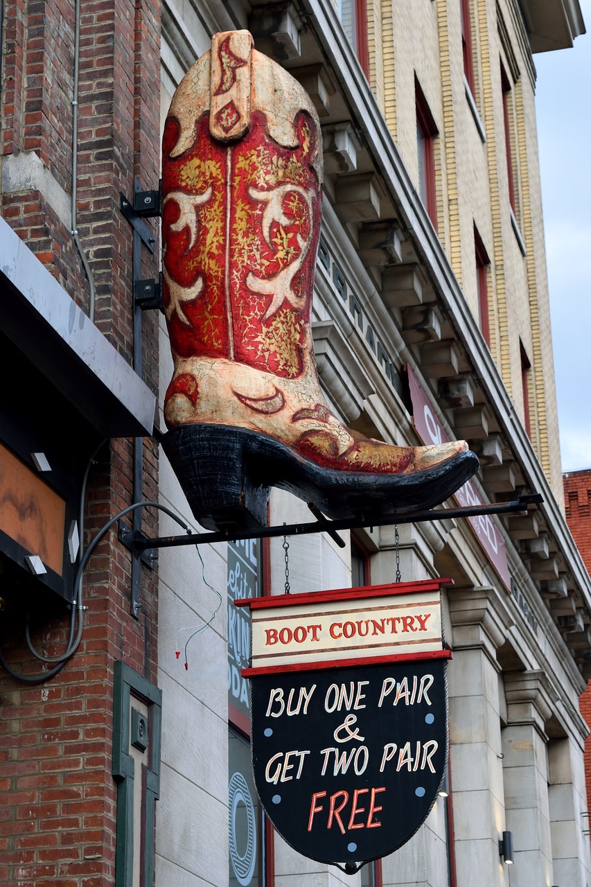 boots for sale sign advertisement free photo