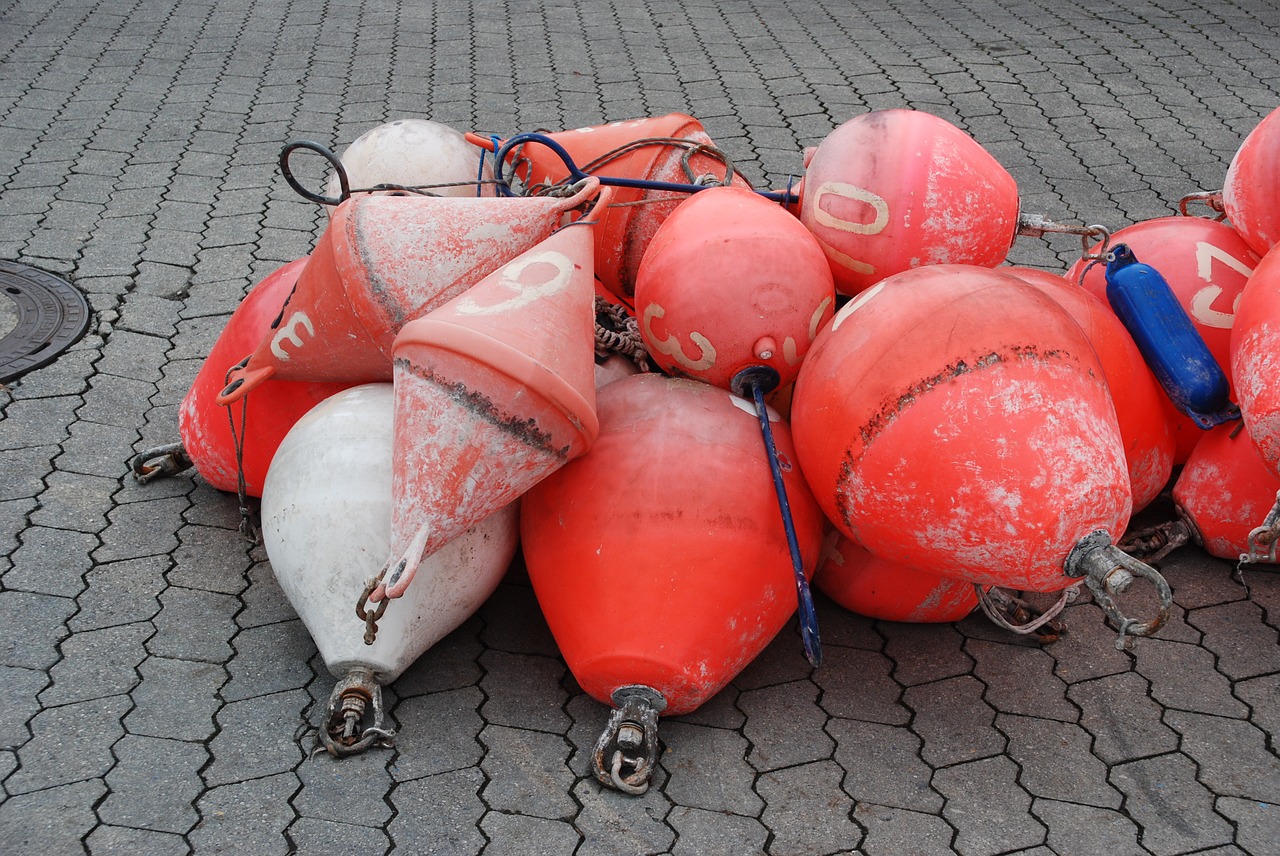 bootsfender buoys red free photo