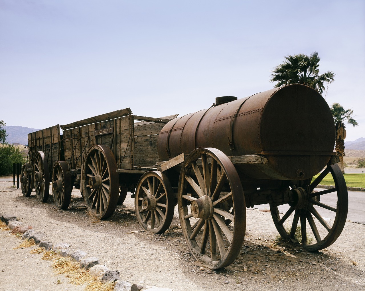 borax wagons desert historical free photo