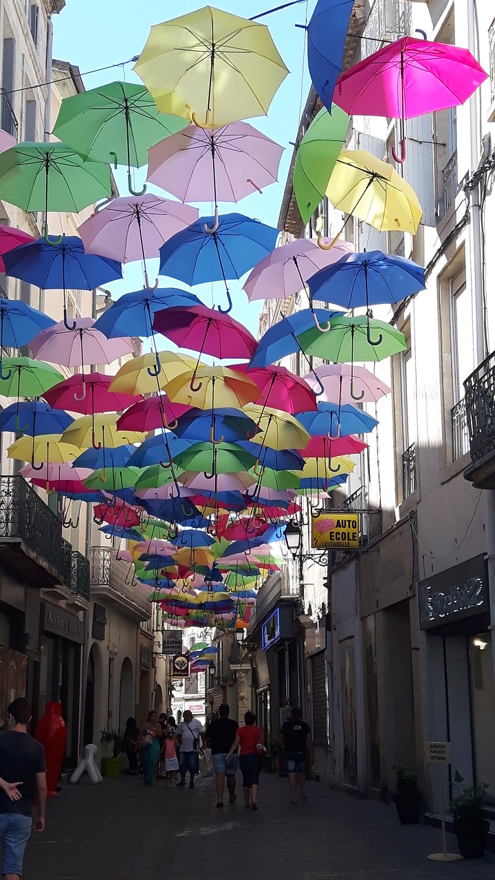bordeaux parasol shops free photo
