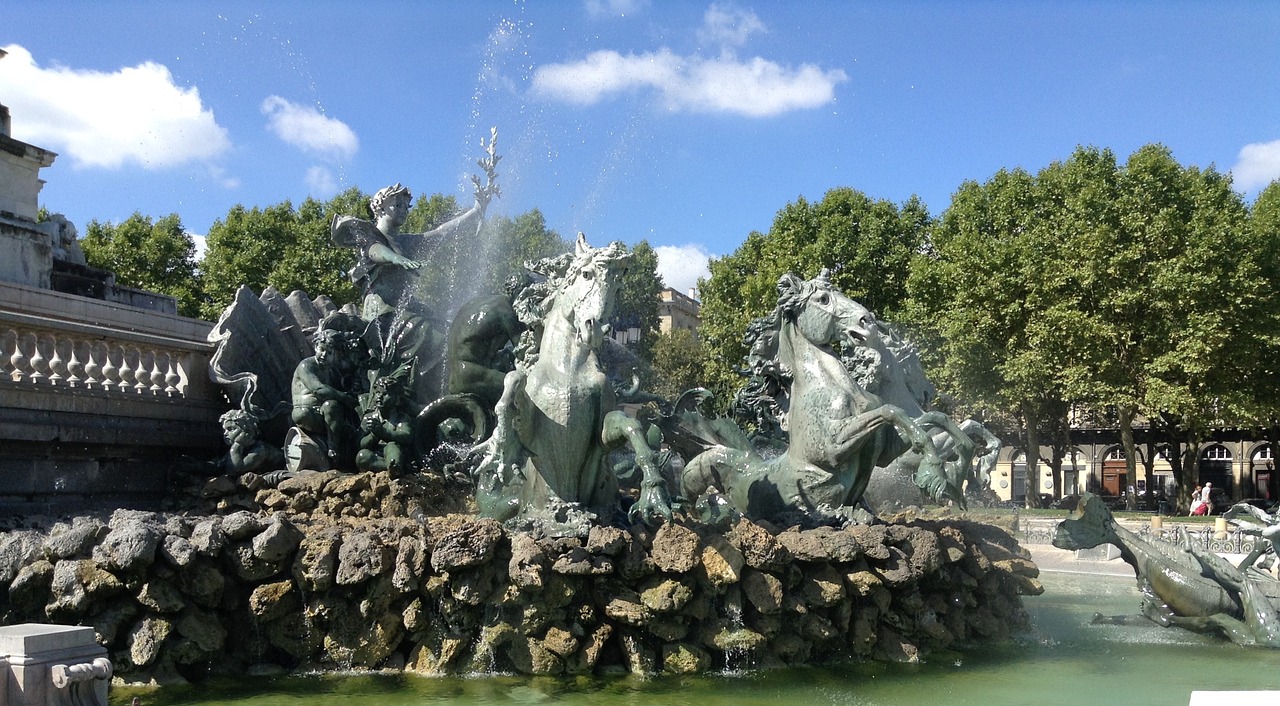 bordeaux fountain fountain detail free photo