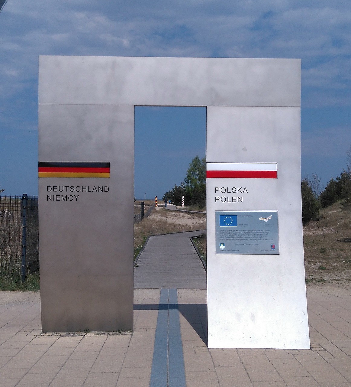 border federal republic of germany poland free photo