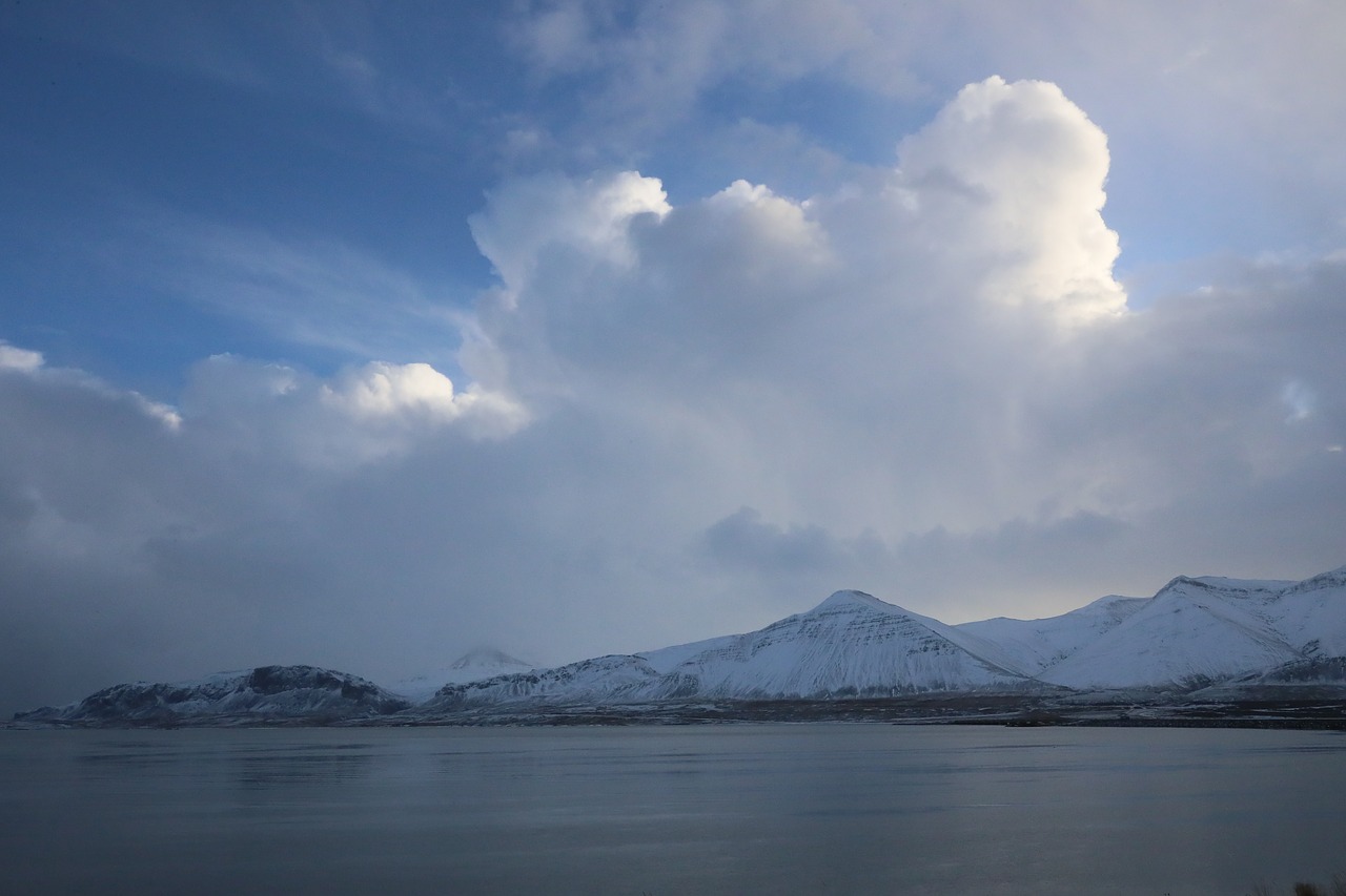 borgarnes  iceland  blue sky free photo