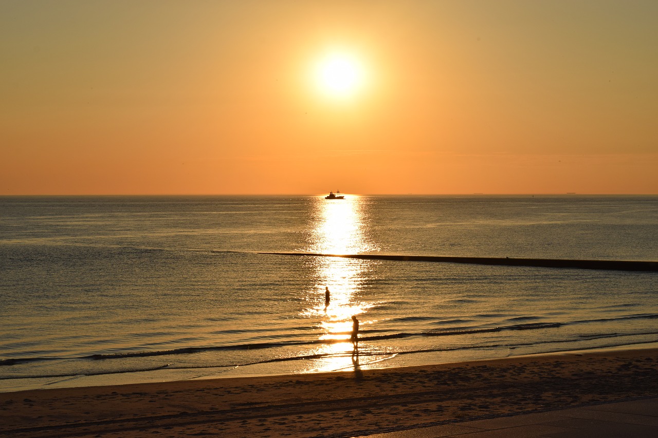 borkum summer sunset free photo