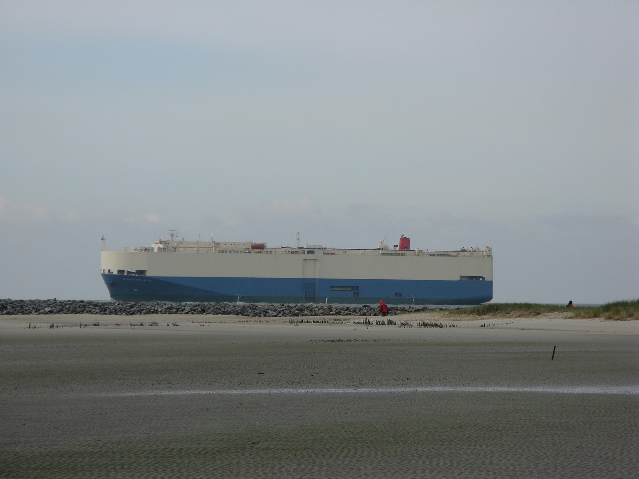 borkum freighter beach free photo