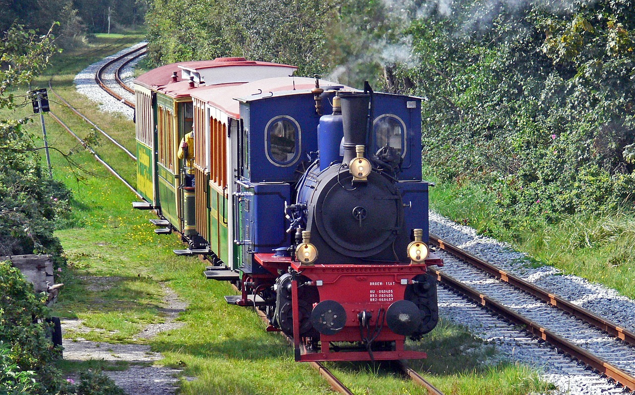 borkumer kleinbahn steam train special train free photo