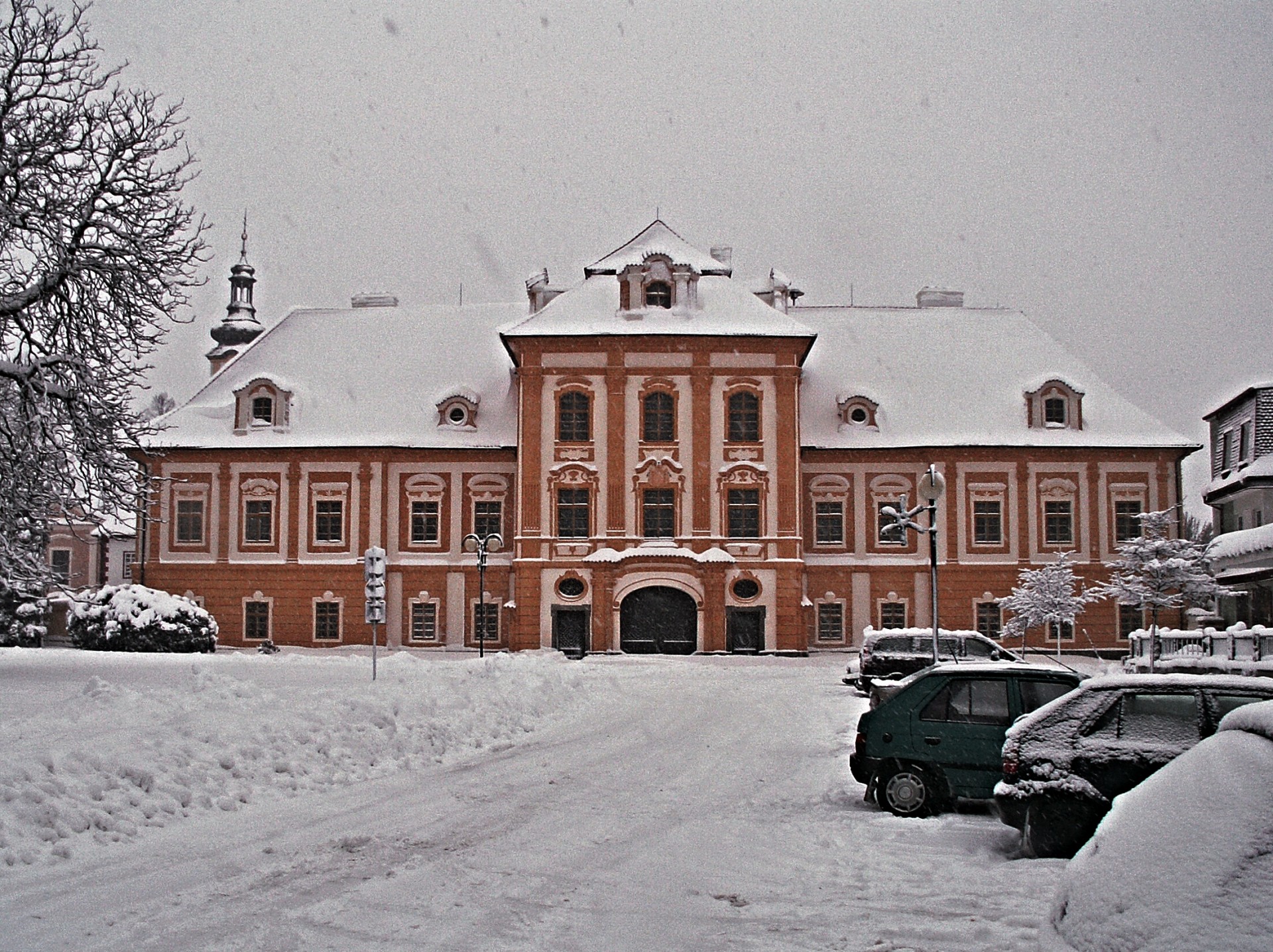 borovany monastery winter snow free photo