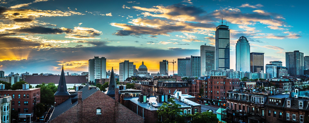 boston massachusetts skyline free photo