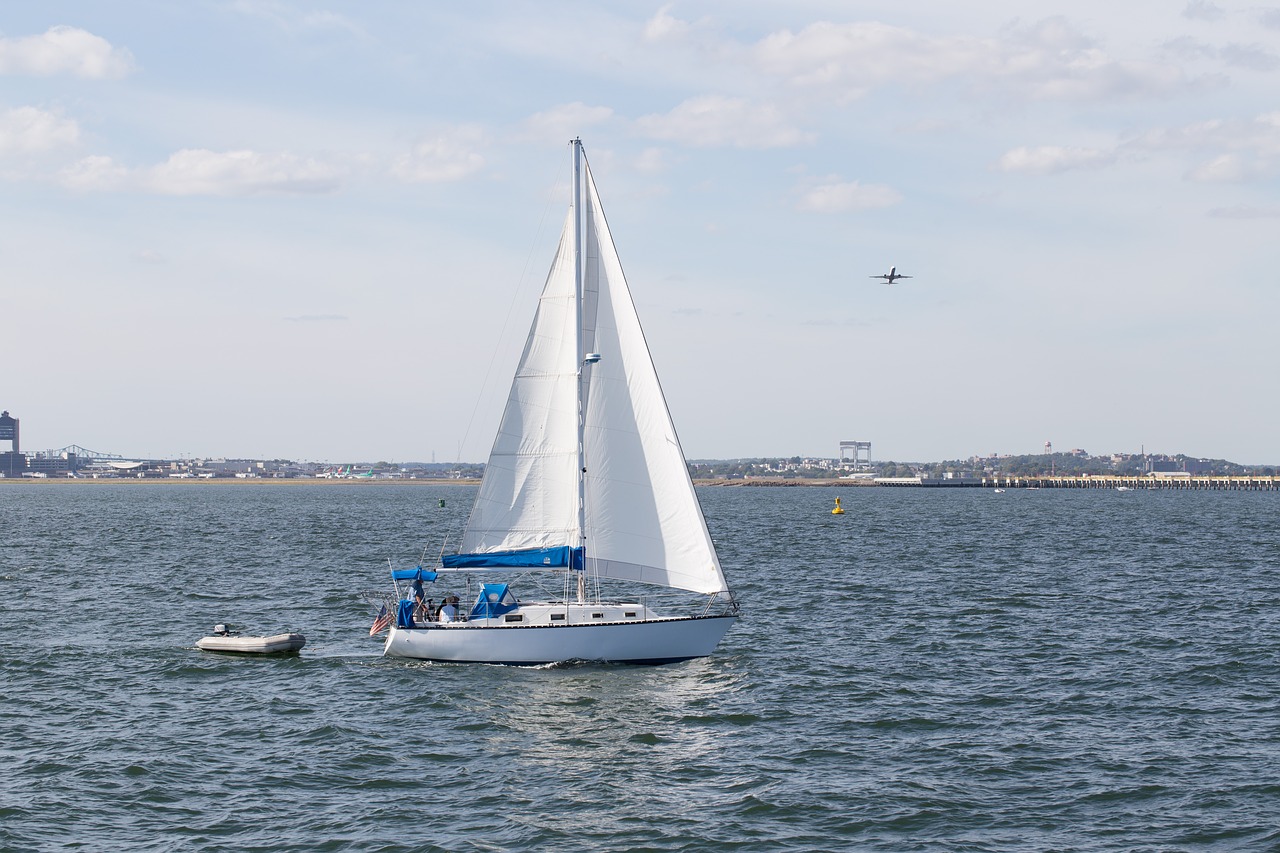 boston harbor sailboat massachusetts free photo