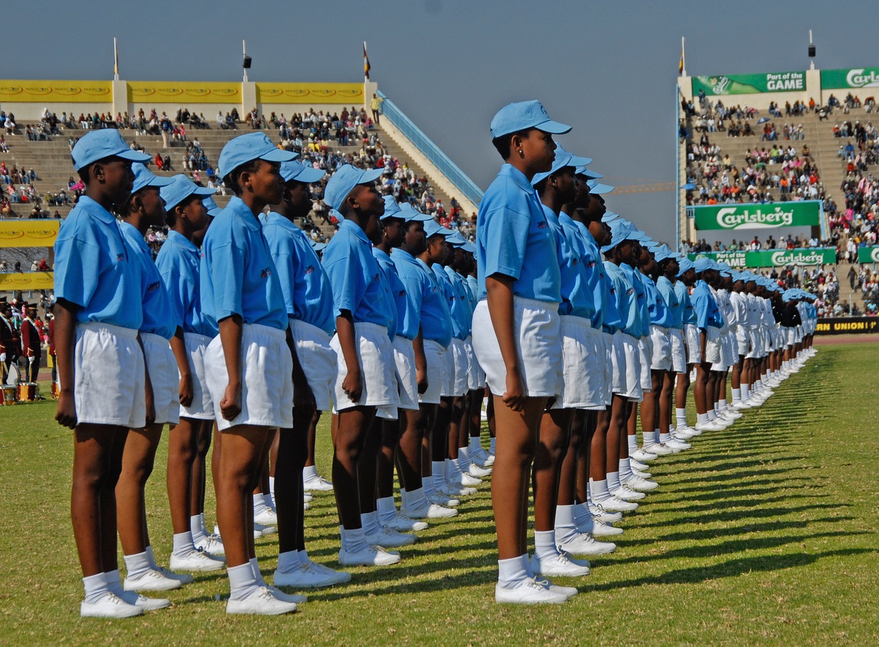 botswana police day formation free photo