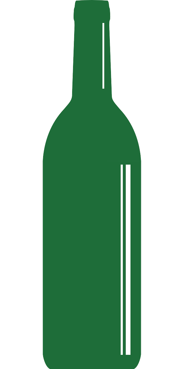 bottle green wine free photo