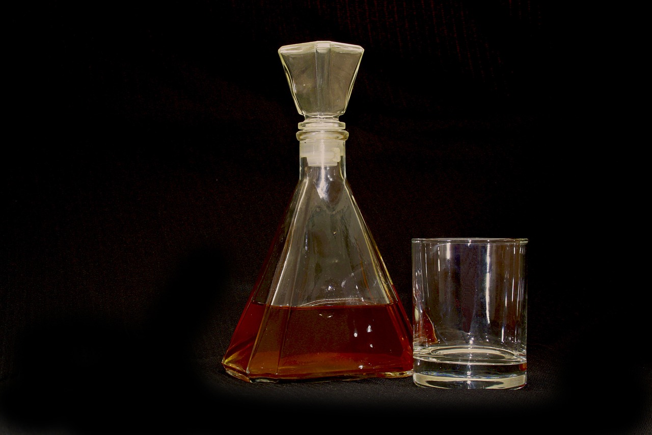 bottle brandy glass free photo