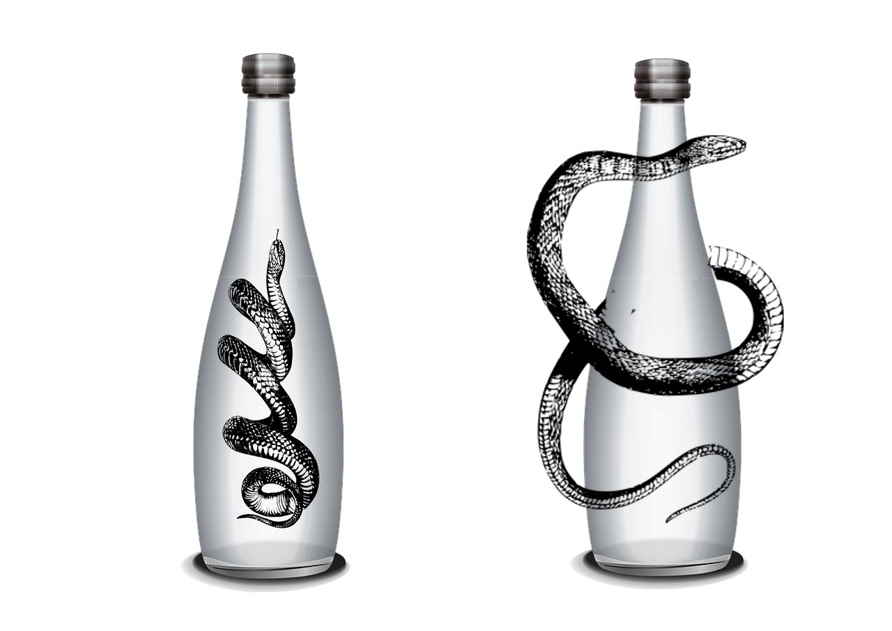 bottle snake alcohol free photo