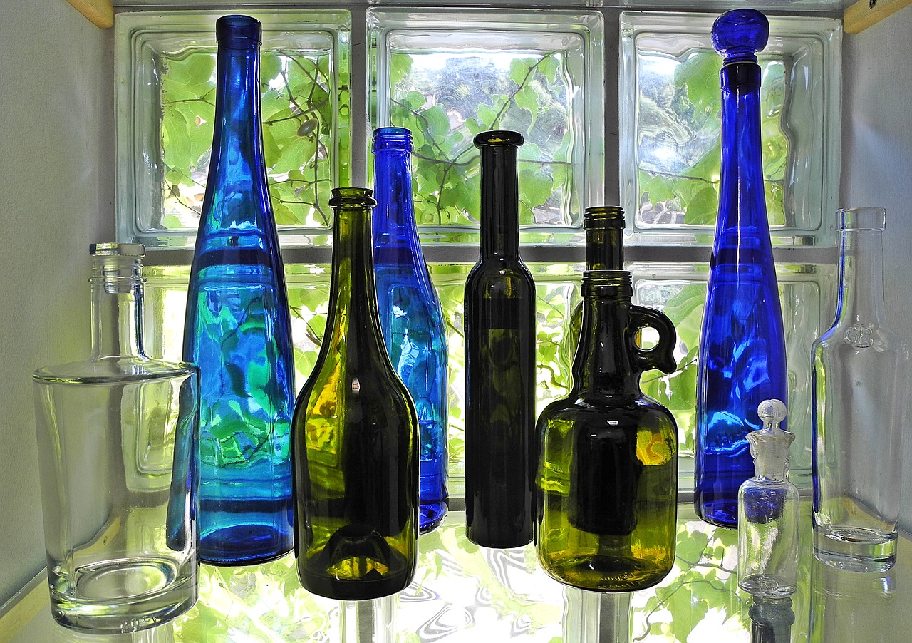 bottle glass colored glass free photo