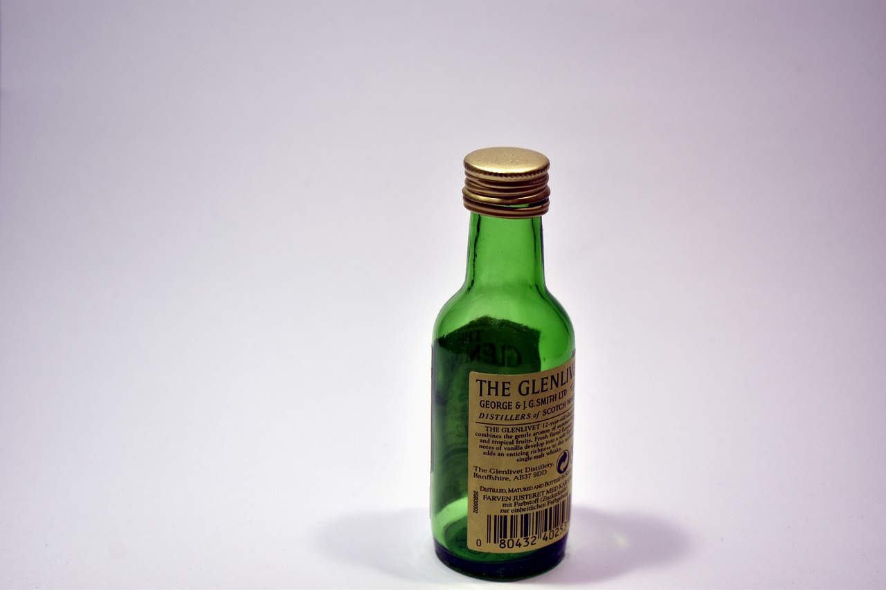 bottle green empty free photo