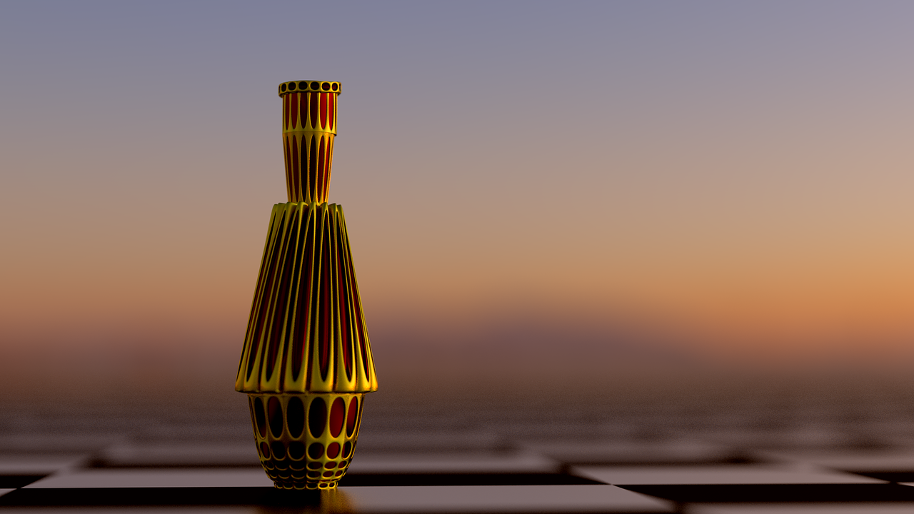 bottle gold sunset free photo