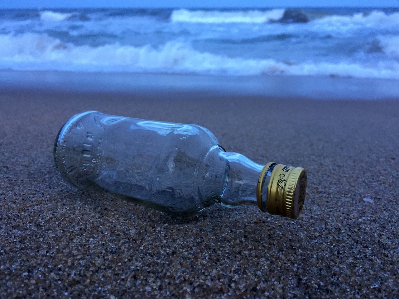 bottle  sea  water free photo