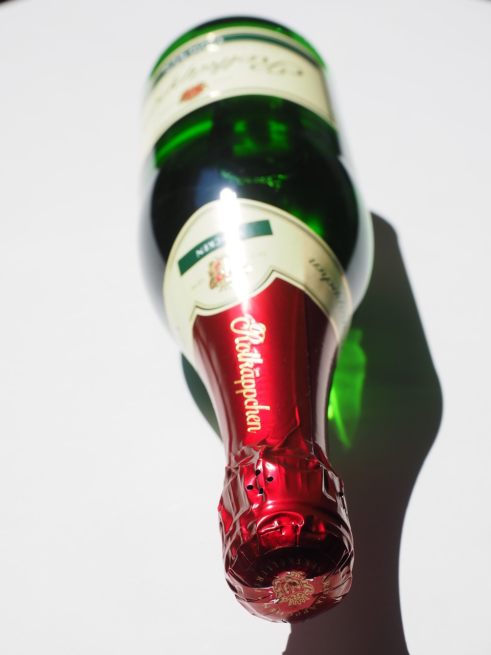 bottle of sparkling wine champagne alcohol free photo