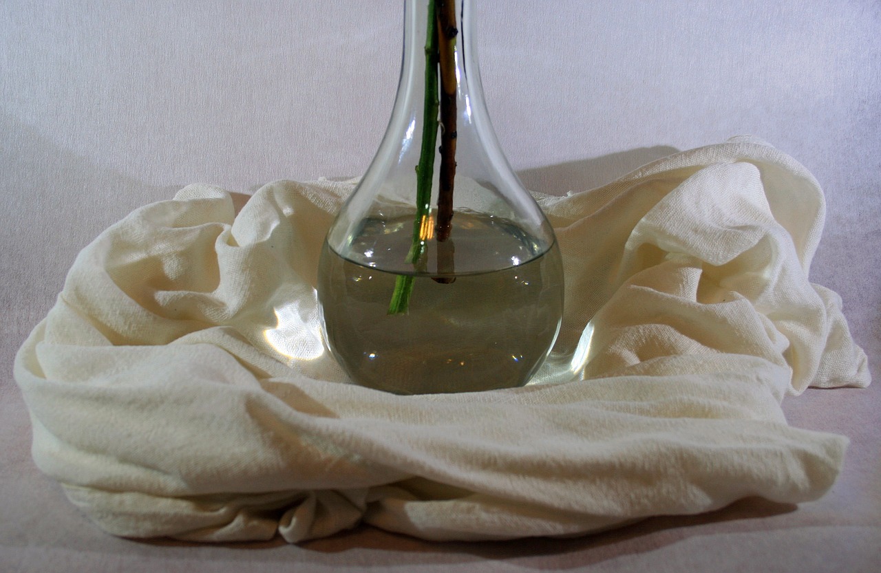 bottle with cloth bottle glass free photo