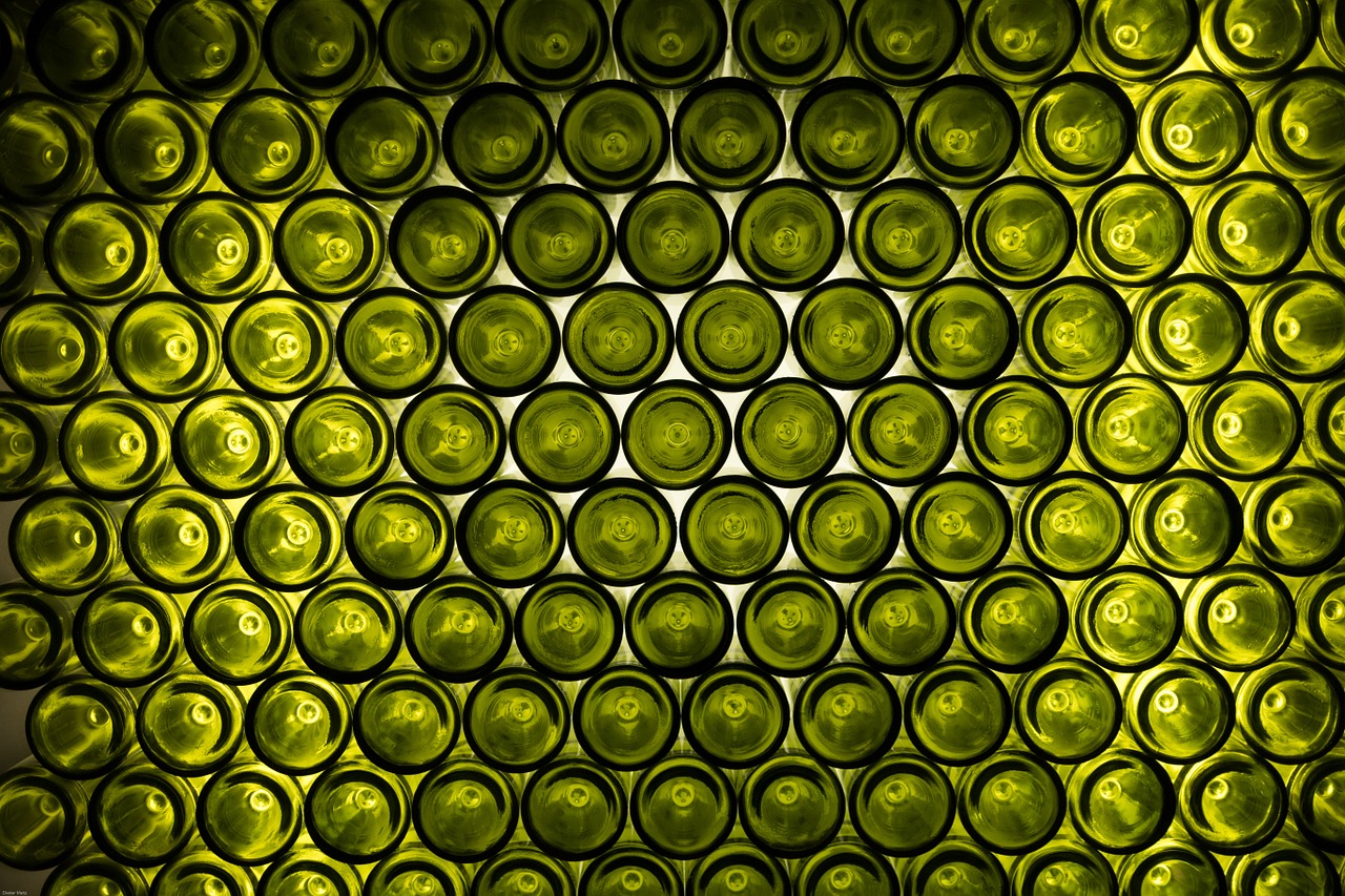 bottles bottom of the bottle green free photo