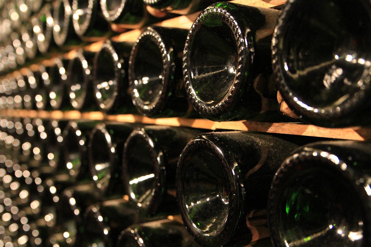 bottles basement winemaking free photo
