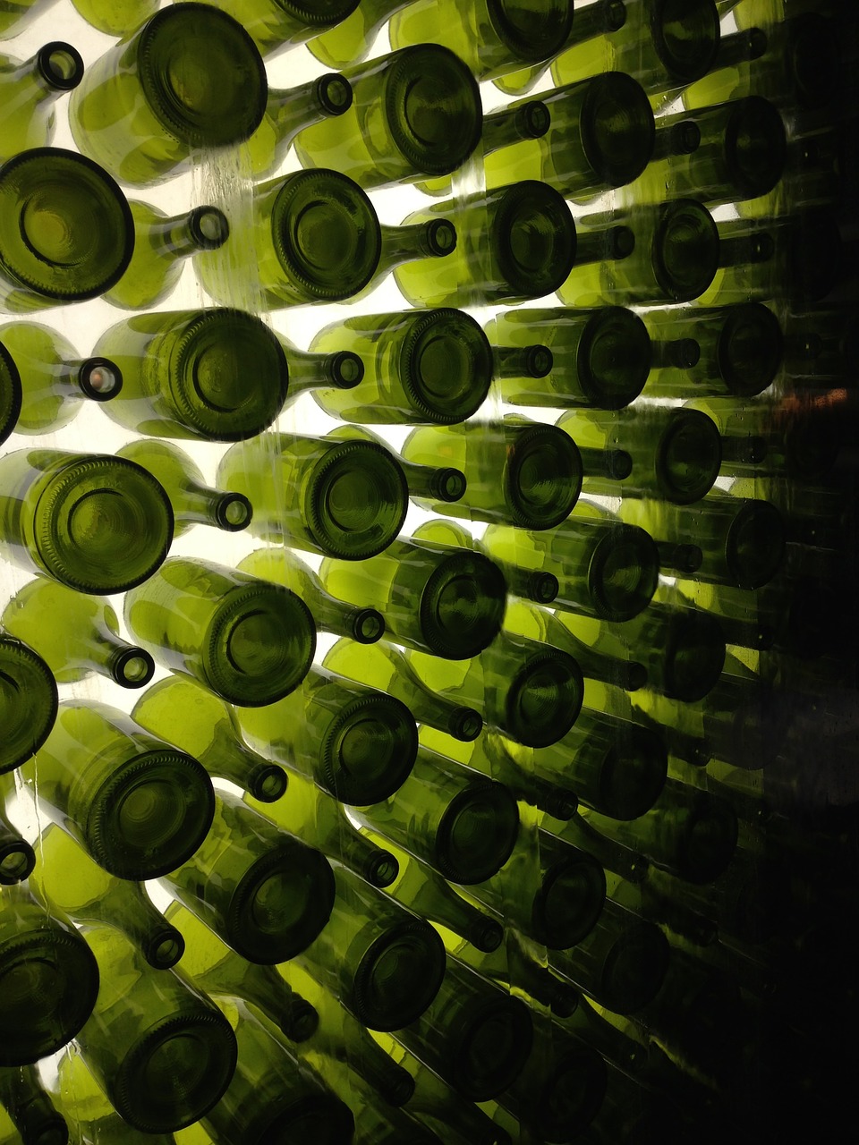 bottles green wine free photo