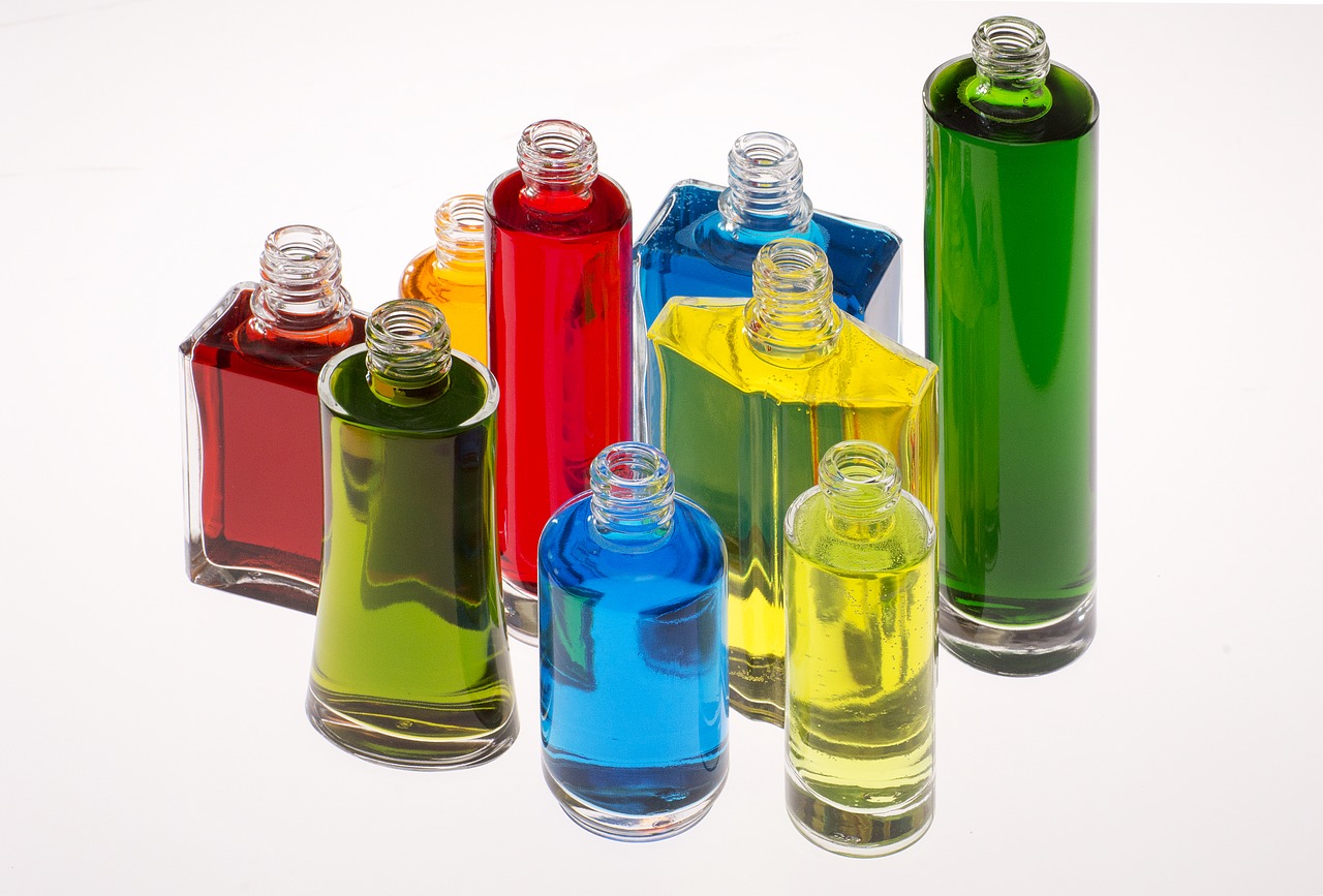 bottles  color  perfume free photo