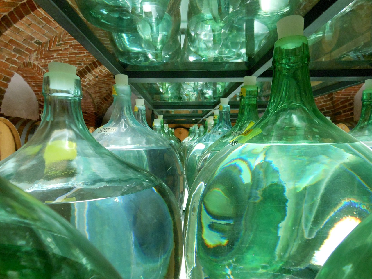 bottles green glass free photo